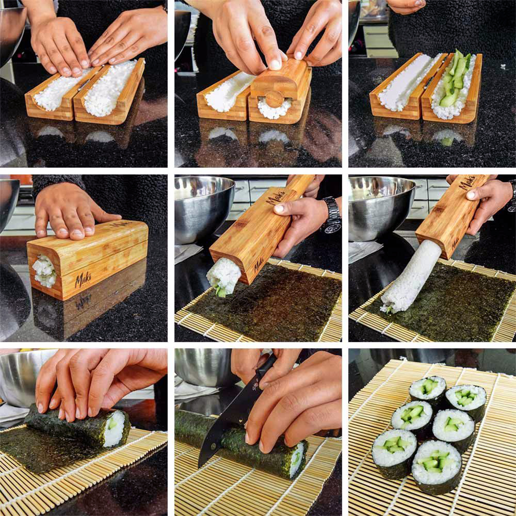 Maki Sushi selber machen - Sushi Rolls Set