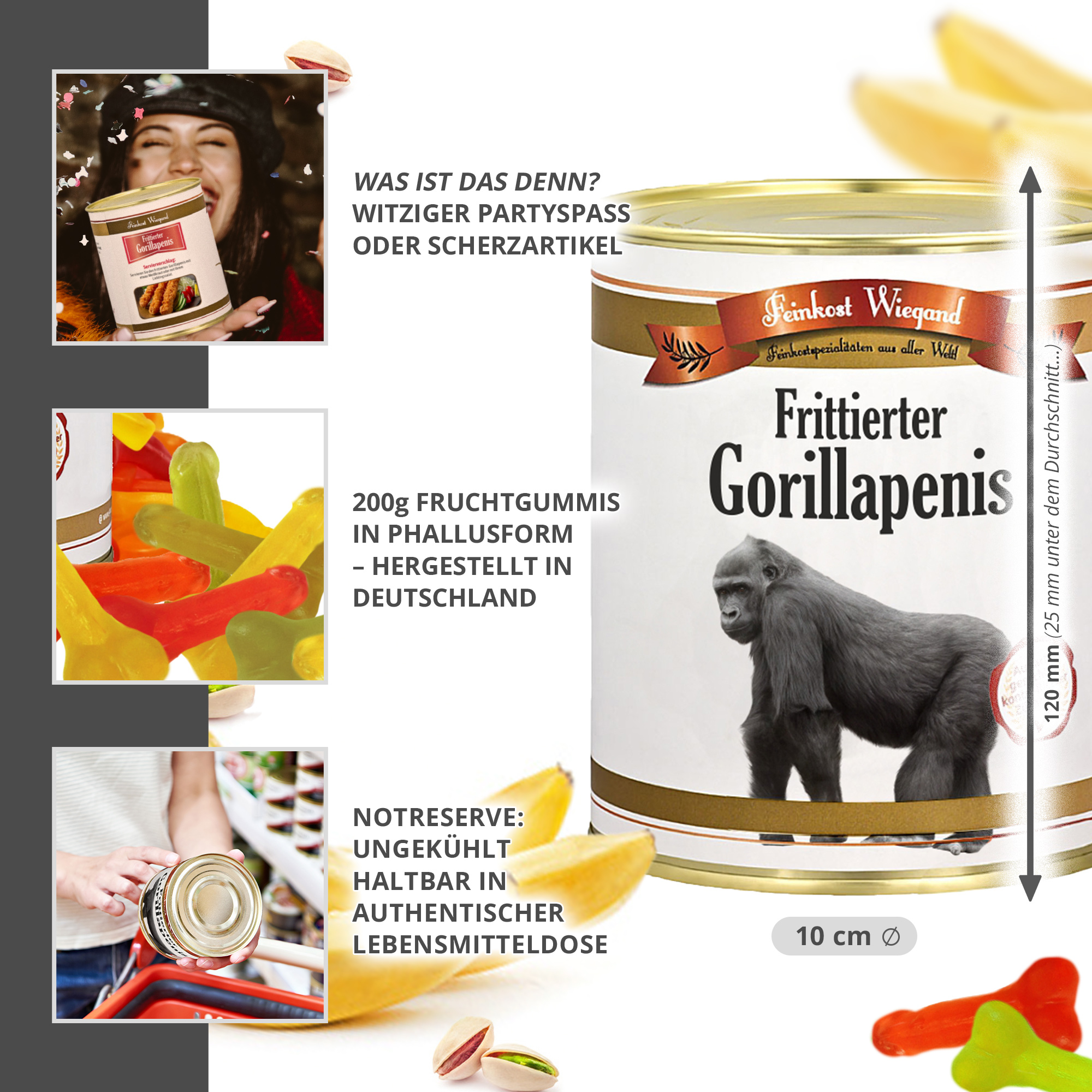 Frittierter Gorillapenis aus der Dose