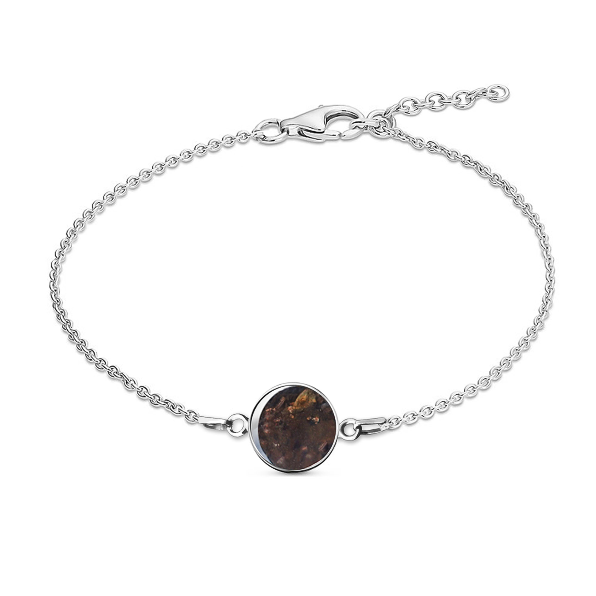 Meteorit Silber Armband - Echter Sternenschmuck