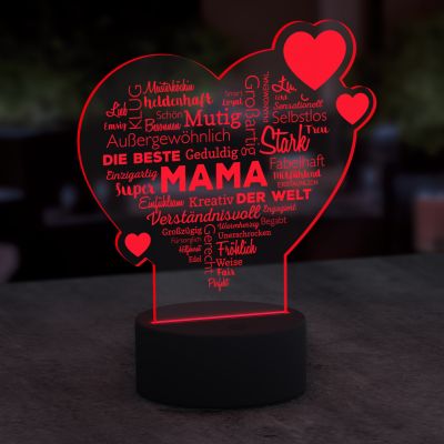 LED Herz für Mama - Dekolicht