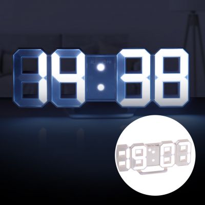 3D Digitaluhr mit Wecker - 2in1 LED Wanduhr Tischuhr